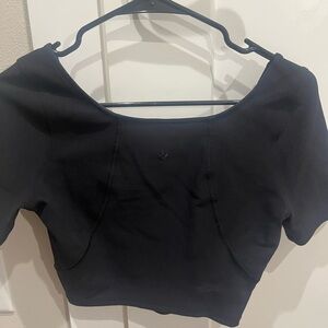 lululemon athletica Black Fitted Crop Top